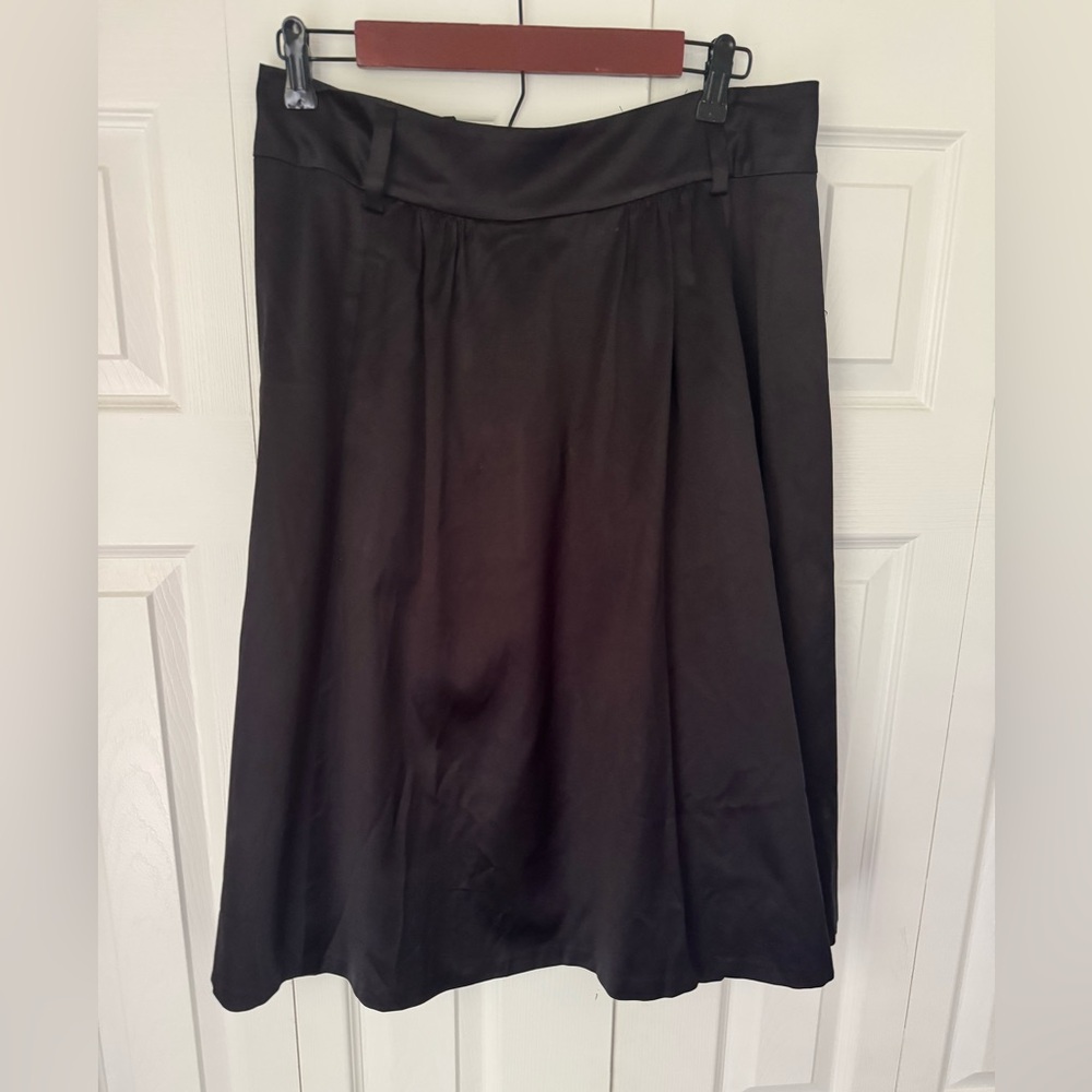 Vintage Banana Republic Black Silk Skirt